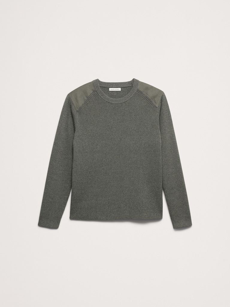 Slim Cotton Utility Sweater