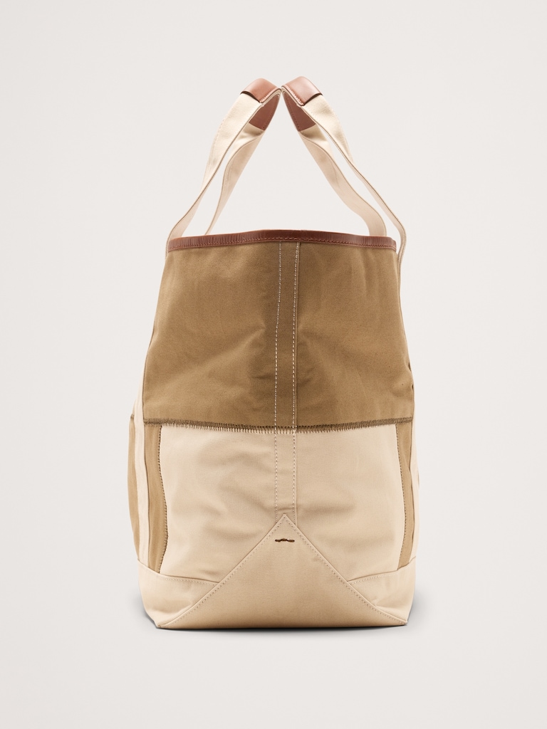 Waxed Canvas & Leather Weekend Tote