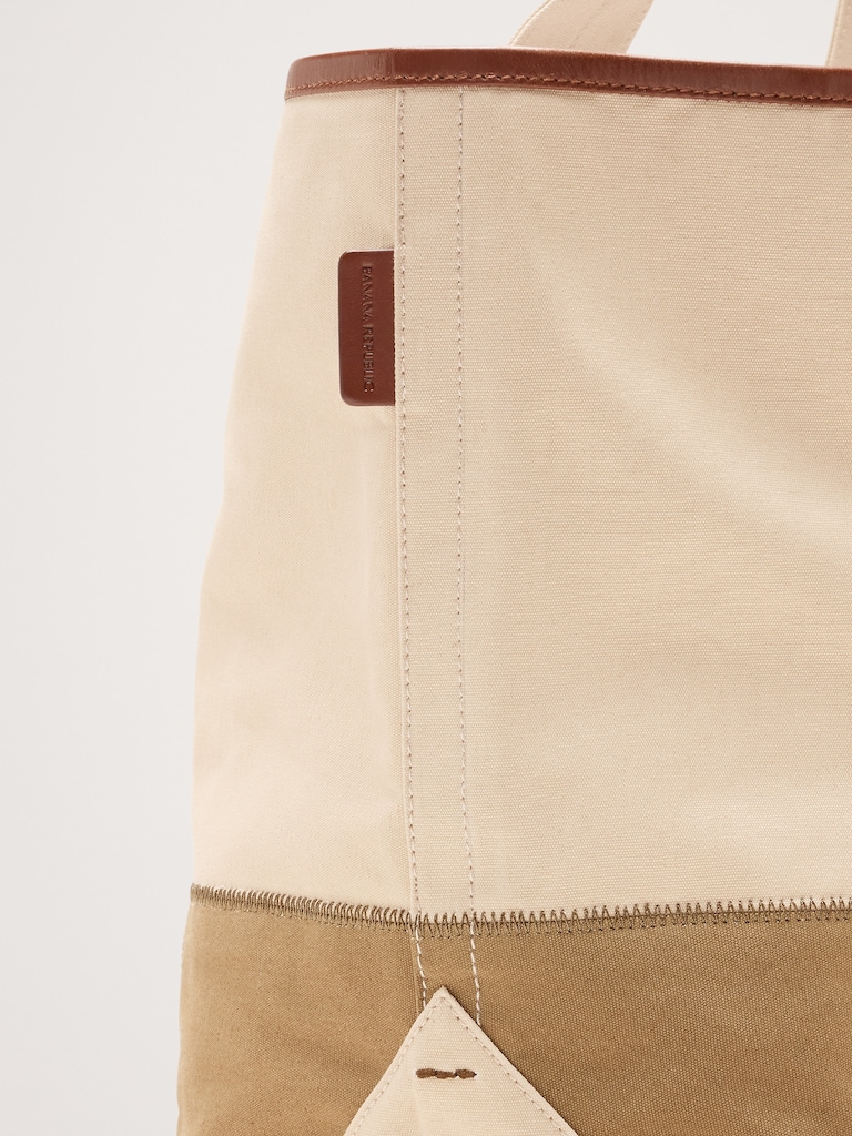 Waxed Canvas & Leather Weekend Tote