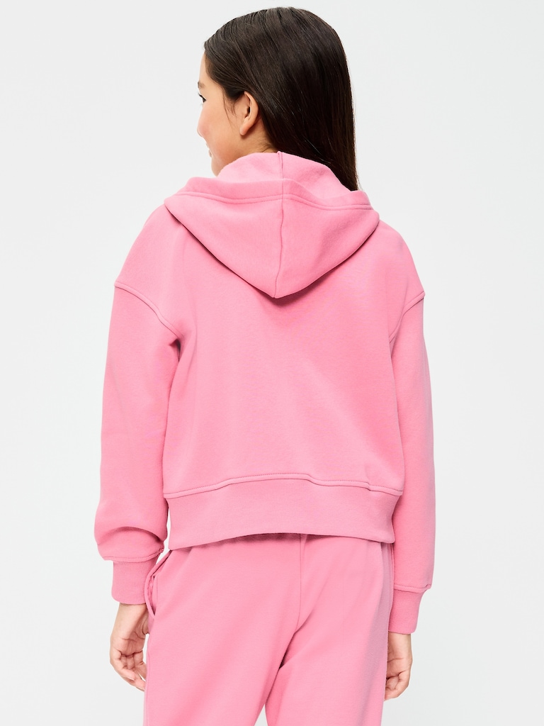 Veste à capuchon en molleton pour fille