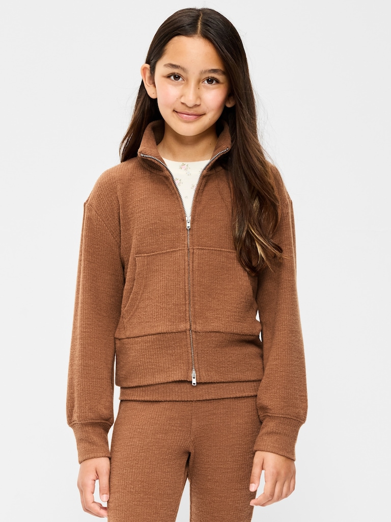 CozePlush 2-Way-Zip Jacket for Girls
