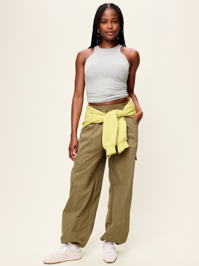 Camisole côtelée ajustée Zénitude sans coutures