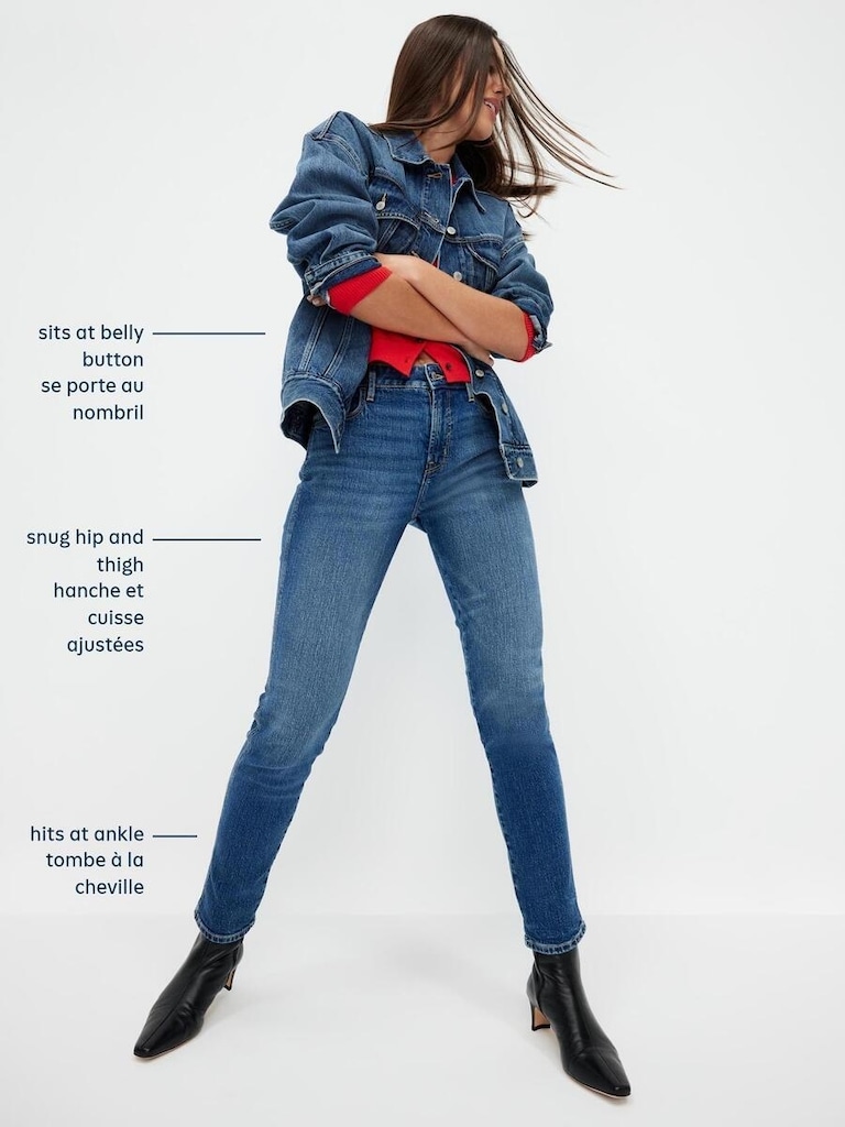 Mid-Rise Rockstar Super-Skinny Jeans