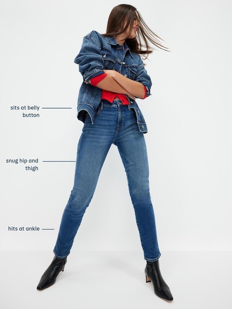 Mid-Rise Rockstar Super-Skinny Jeans