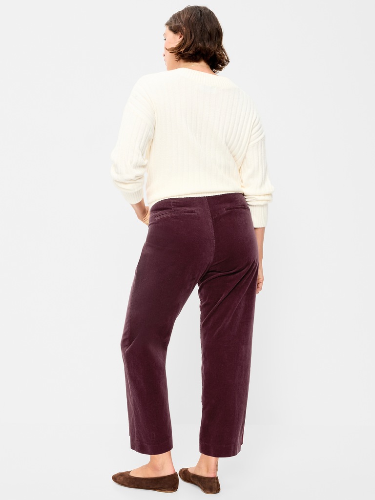 High-Waisted Pixie Straight Pants