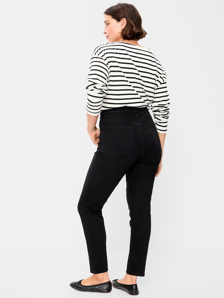 High-Waisted OG Straight Ankle Jeans