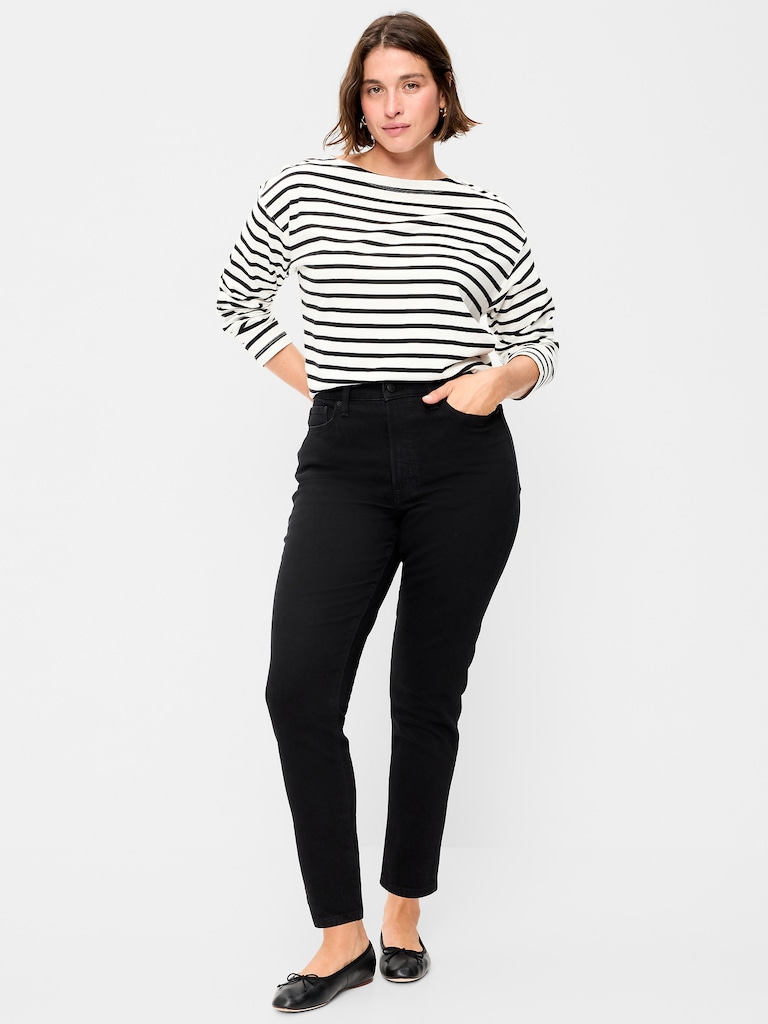 High-Waisted OG Straight Ankle Jeans