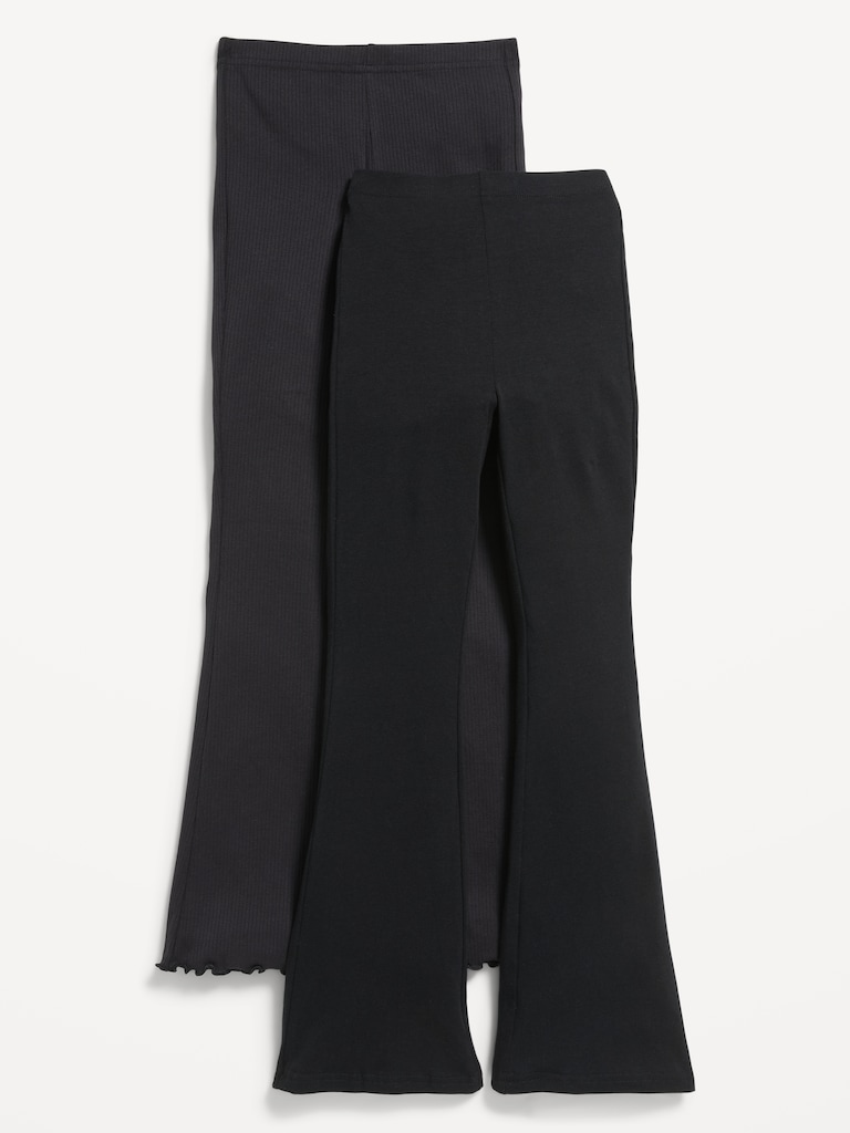 Full-Length Flared Leggings 2-Pack for Girls