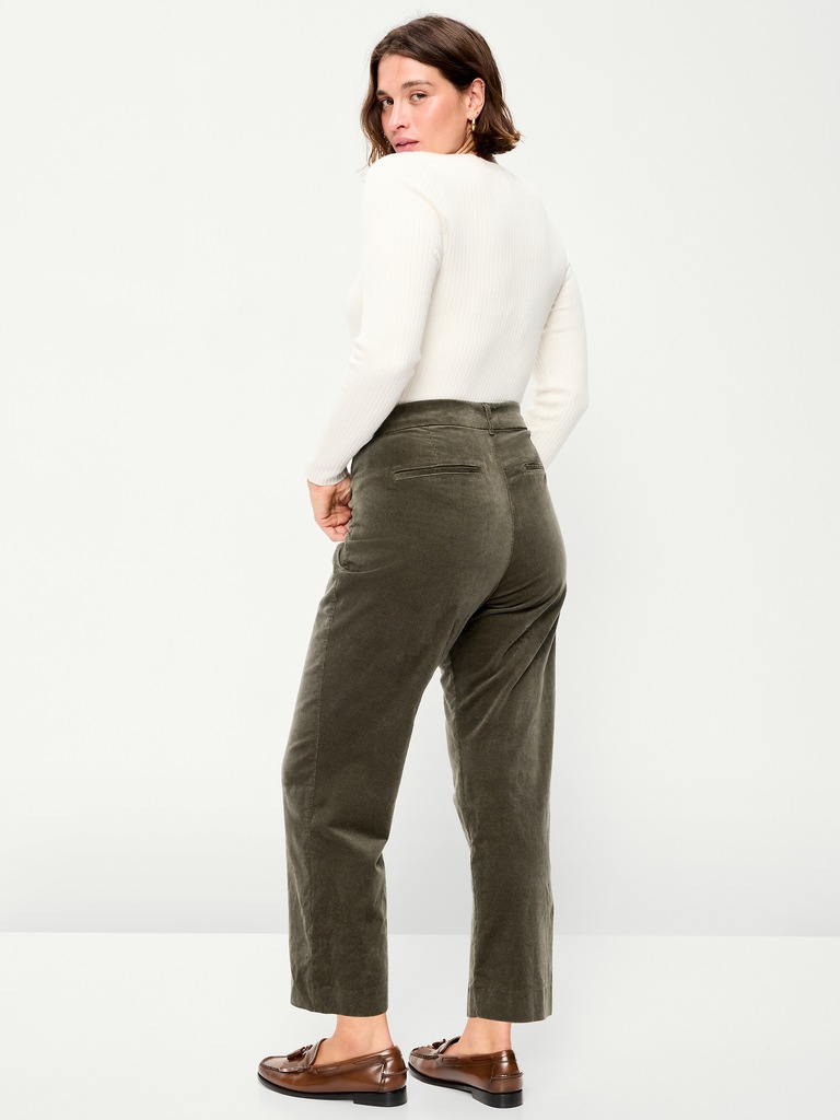 High-Waisted Pixie Straight Pants