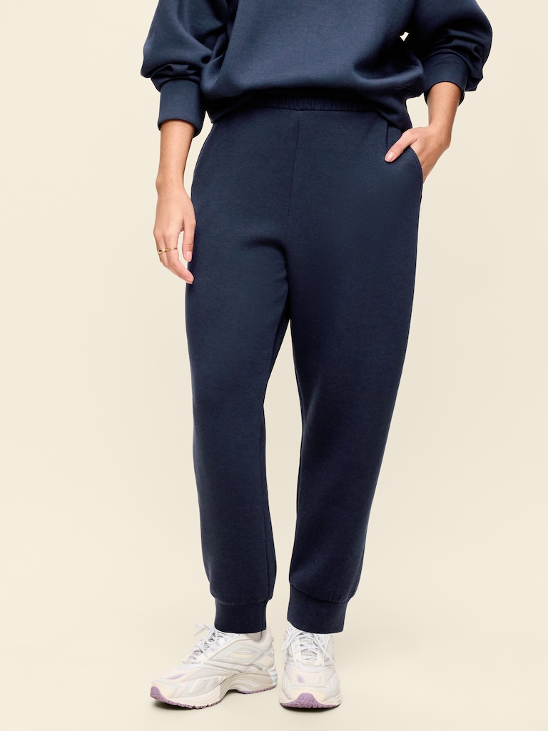 High-Waisted Bounce Fleece Jogger Sweatpants