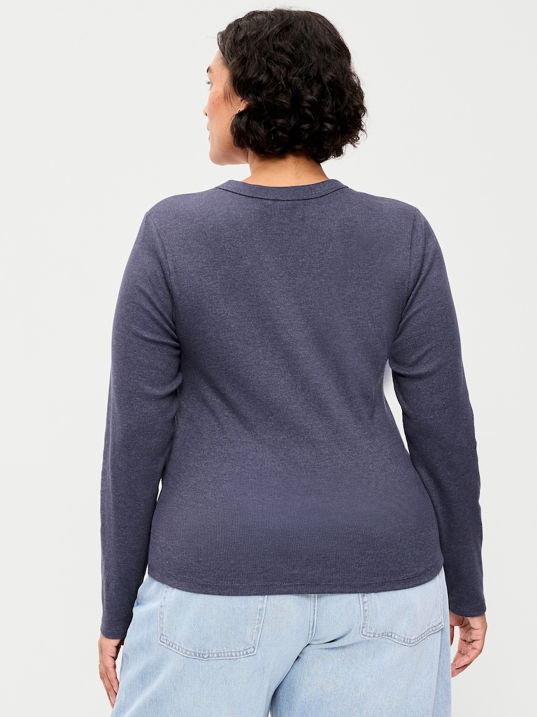 Snug Long-Sleeve Crew-Neck T-Shirt