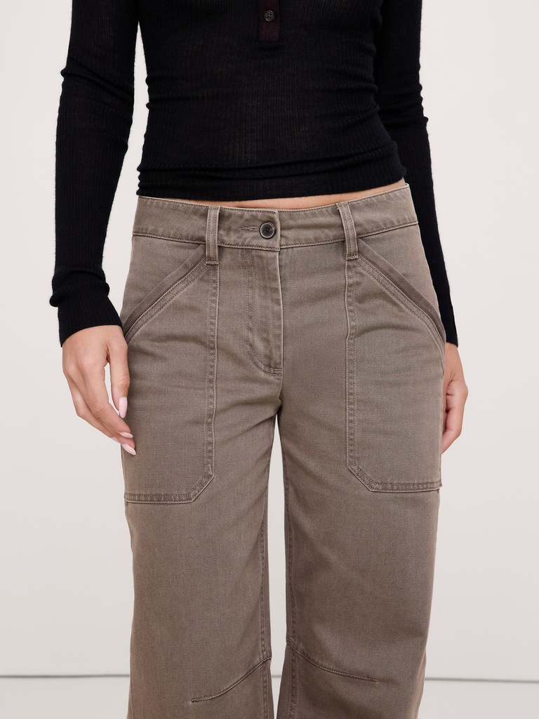 Low-Rise Relaxed Utility Pant